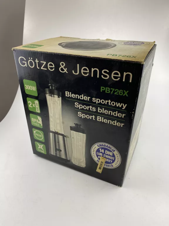 BLENDER KIELICHOWY GOTZE & JENSEN PB726X 300 W SREBRNY/SZARY