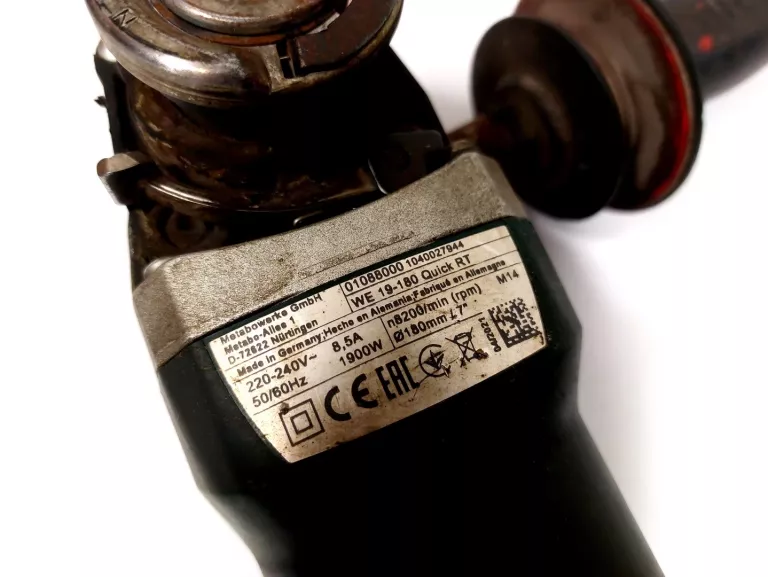 SZLIFIERKA KĄTOWA METABO WE 19-180 QUICK RT