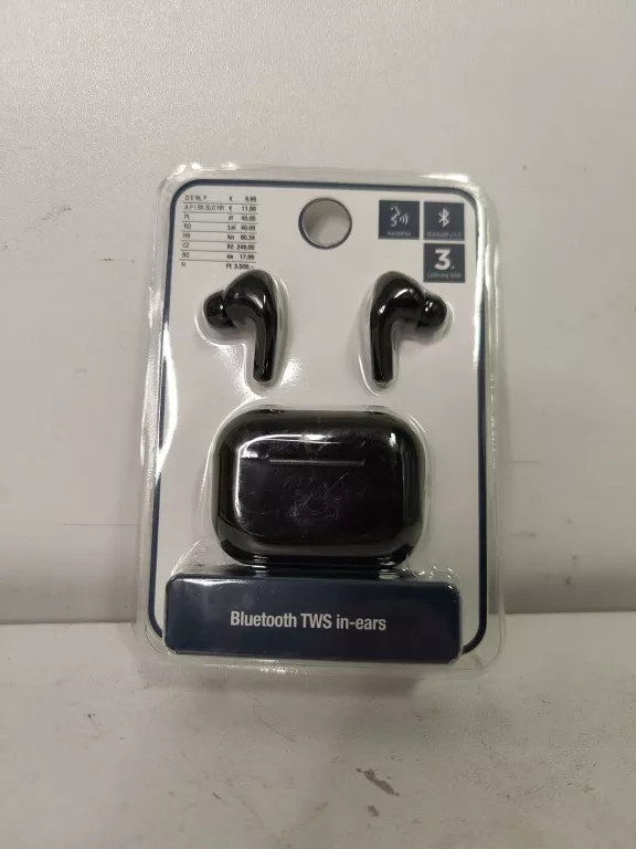 SŁUCHAWKI BLUETOOTH CZARNE