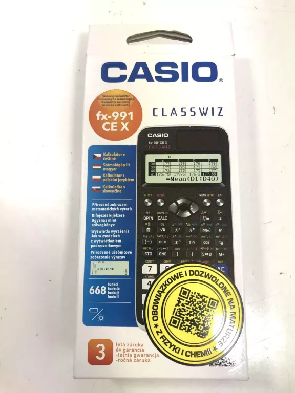 KALKULATOR  CASIO FX-991 CEX CLASSWIZ