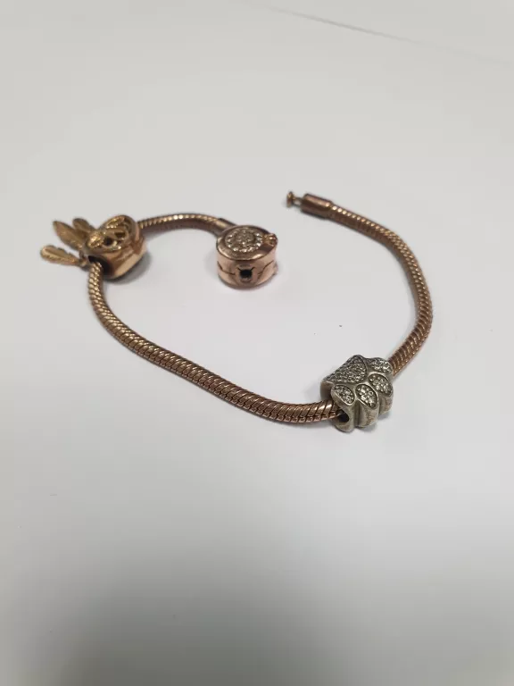BRANSOLETKA PANDORA + CERTYFIKAT I PARAGON 19,45G 18 CM