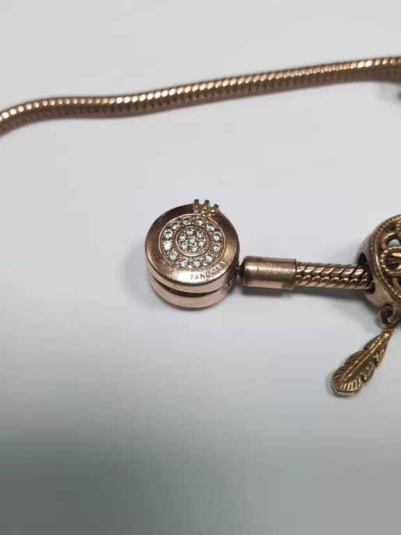 BRANSOLETKA PANDORA + CERTYFIKAT I PARAGON 19,45G 18 CM