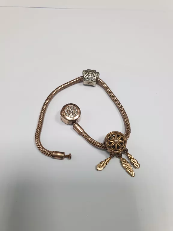 BRANSOLETKA PANDORA + CERTYFIKAT I PARAGON 19,45G 18 CM