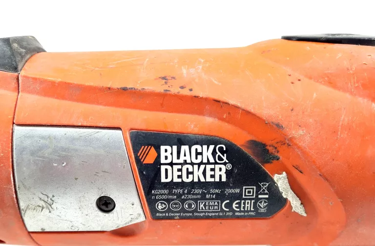 SZLIFIERKA KĄTOWA BLACK&DECKER KG2000