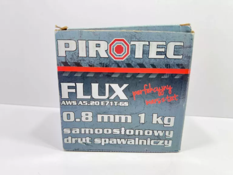 DRUT SPAWALNICZY FLUX 0,8 MM, 1,0 KG, RDZENIOWY DO FCAW, PIROTEC