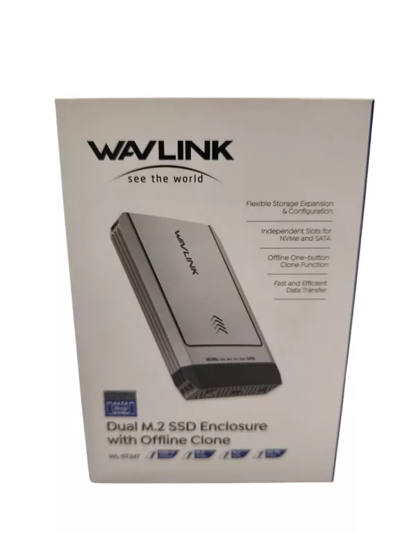 STACJA DOKUJĄCA WAVLINK WL-ST347 DUAL M.2 SSD