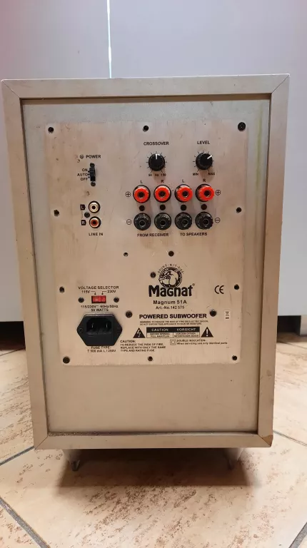 MAGNAT MAGNUM 51A DYNAMICZNY SUBWOOFER AKTYWNY / 50W / *OKAZJA*