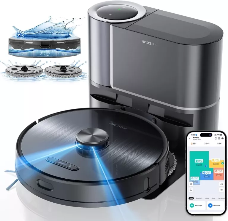 ROBOT SPRZĄTAJĄCY PROSCENIC M9 PRO CZARNY
