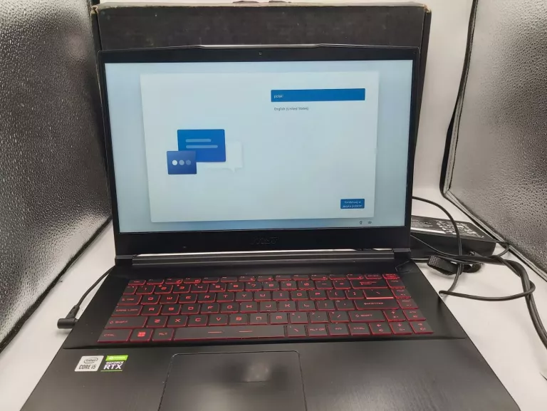 LAPTOP MSI 10UC THIN RTX3050, 8/512GB OKAZJA!!!