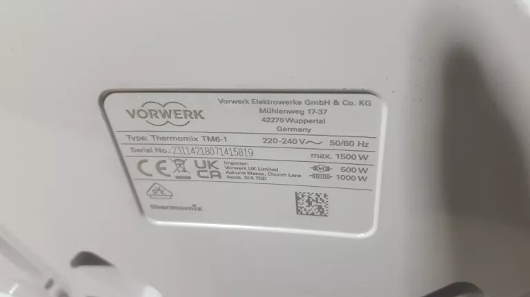 THERMOMIX TM6 (USZKODZONA POKRYWA)