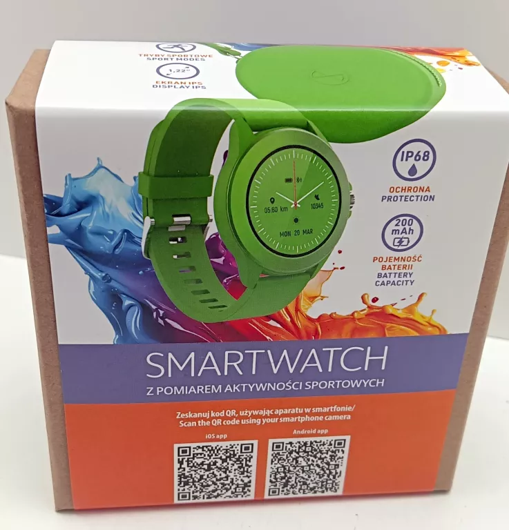 SMARTWATCH FOREVER COLORUM CW-300 ZIELONY