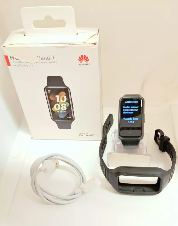 HUAWEI BAND 7 LEA-B19 5ATM 1,47" AMOLED SPO2 PULSOMETR BLUETOOTH CZARNY