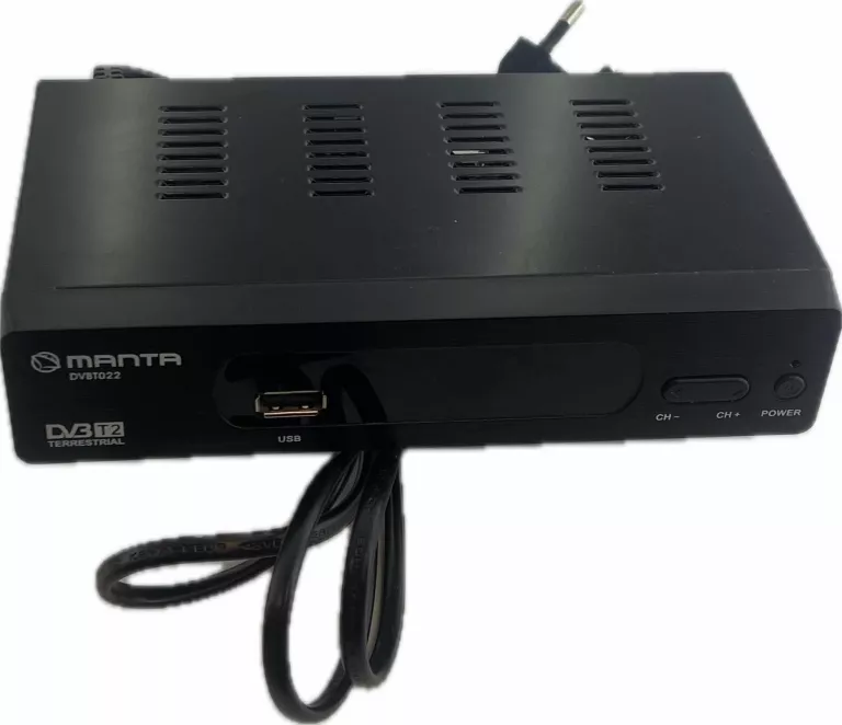 TUNER DEKODER DVB-T2 MANTA DVBT022 HEVC H.265 FHD