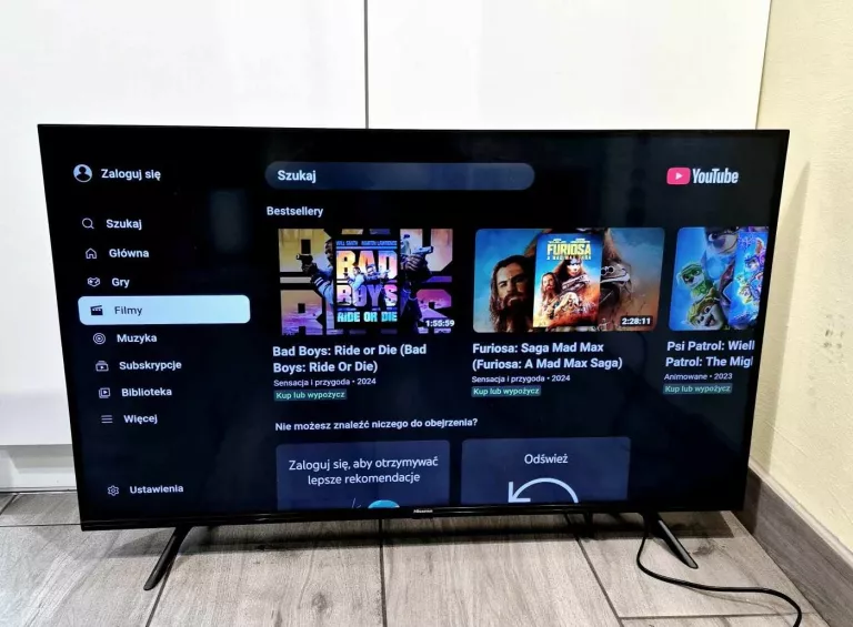 TELEWIOZR HISENSE 43A7100F