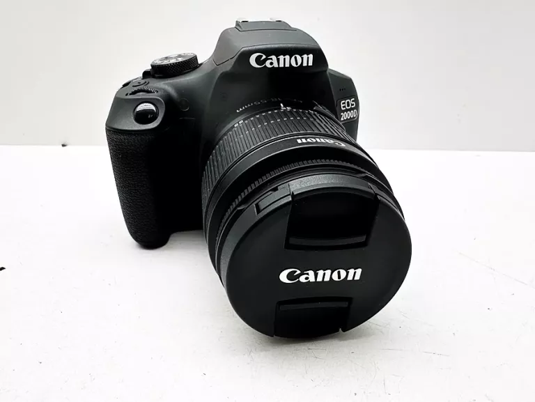 APARAT CANON ES 2000D  18-55 III KIT + OBIEKTYW 50MM F/1.8 STM JAK NOWY