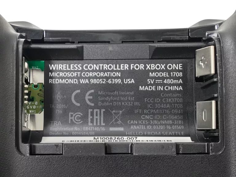 PAD KONTROLER MICROSOFT XBOX ONE MODEL 1708 CZARNY