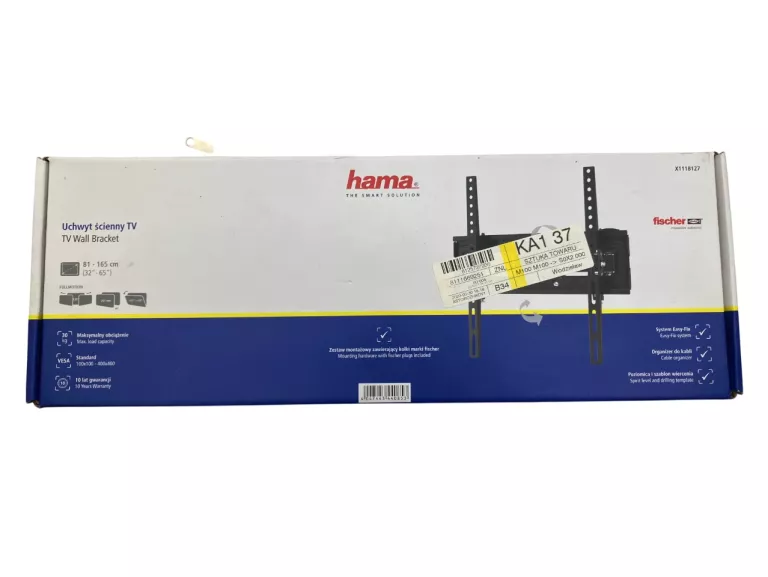 TELEWIZOR MANTA 43LUN58K 43" DVB-T/T2 MPEG4 4K + UCHWYT ŚCIENNY HAMA