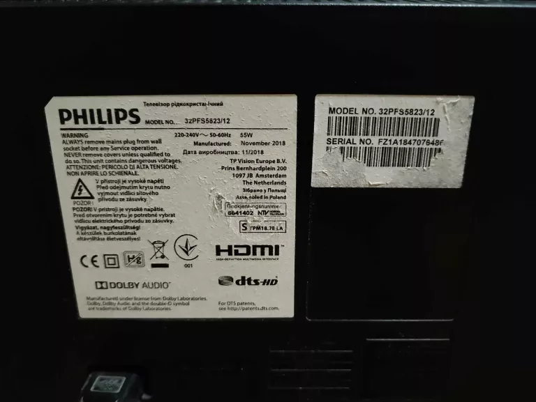 TELEWIZOR PHILIPS 32PFS5823