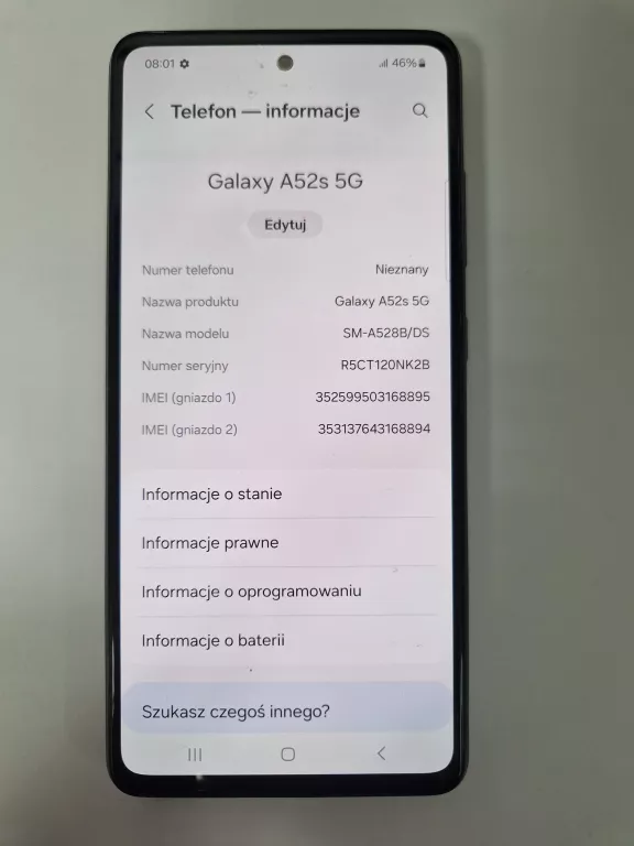 TELEFON  GALAXY A52 S 5G 6/128GB