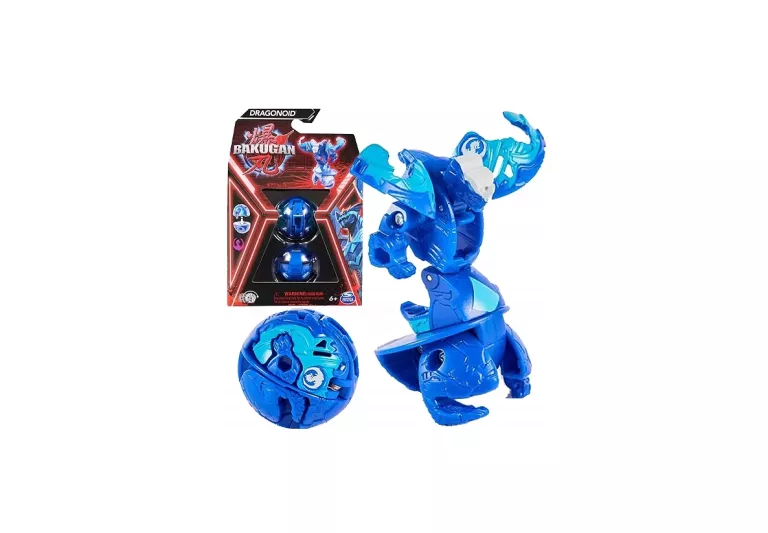 BAKUGAN DRAGONOID NIEBIESKI FIGURKA BITEWNA KULA TRANSFORMUJĄCA