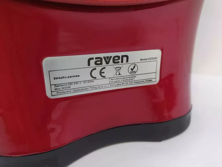 ŻELAZKO PAROWE RAVEN EZ003X