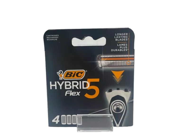 WKŁADY DO MASZYNEK BIC HYBRID 5 FLEX 4 SZT. SREBRNE