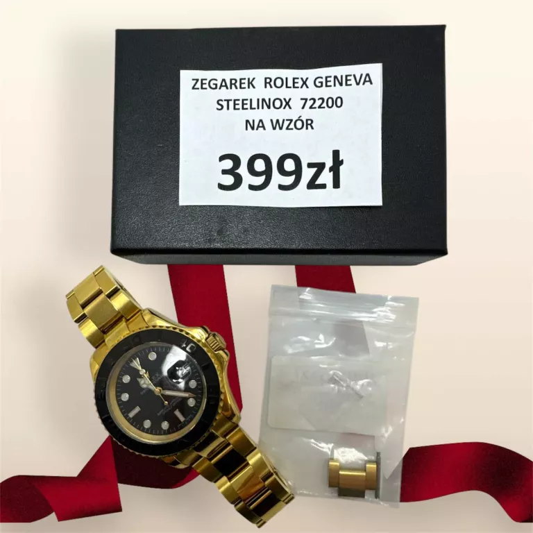 ZEGAREK ROLEX GENEVA STEELINOX 72200 NA WZÓR