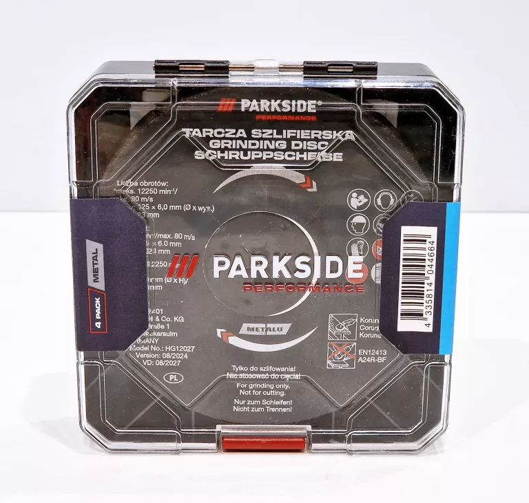 TARCZE SZLIFIERSKIE PARKSIDE PERFORMANCE 4SZT 6MM