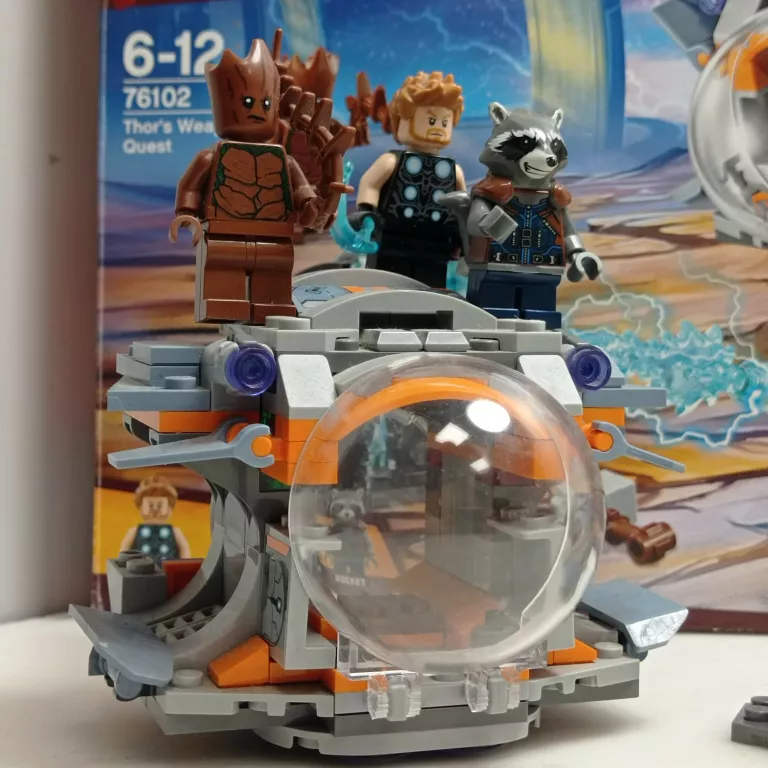 LEGO 76102 SUPER HEROES POSZUKIWANIE BRONI THORA