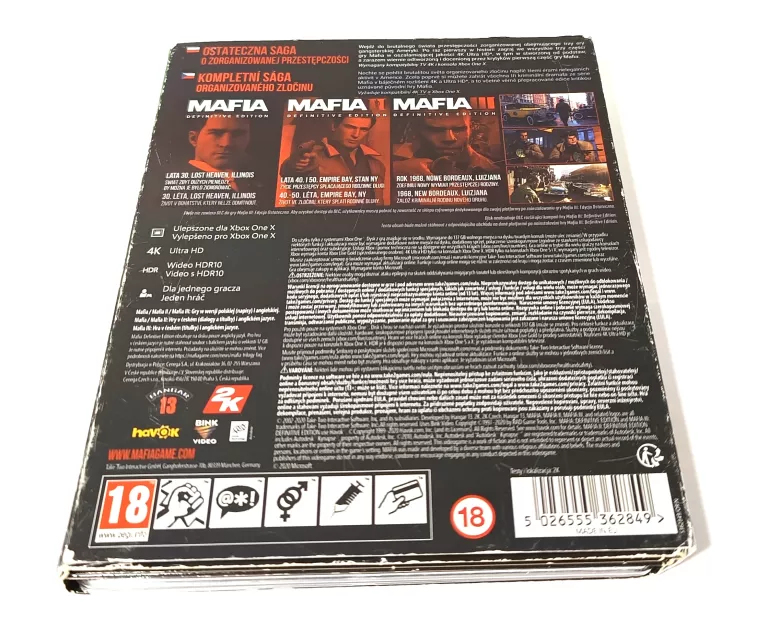 GRA NA XBOX ONE MAFIA TRILOGY