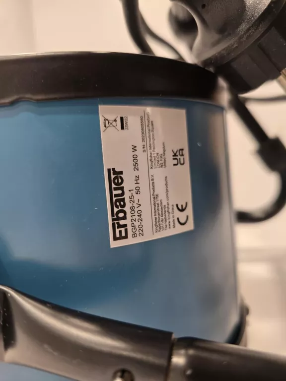 NAGRZEWNICA ELEKTRYCZNA ERBAUER BGP2108-25-1 2500W REGULACJA