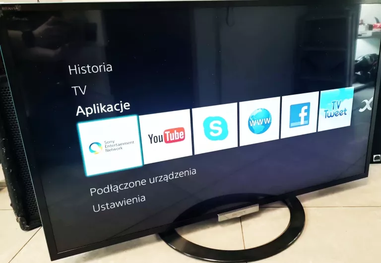 TELEWIZOR SONY BRAVIA KDL-42W809A + KABEL ZASILAJACY + PILOT