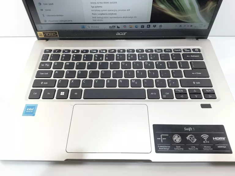 LAPTOP ACER SWIFT 1 CELERON/4GB/128SSD/W11