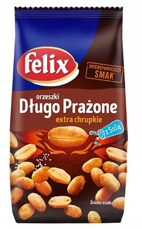 FELIX ORZESZKI DŁUGO PRAŻONE EXTRA CHRUPKIE Z SOLĄ 220 G