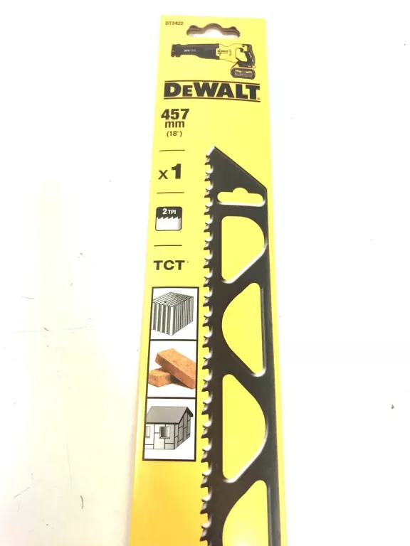 DEWALT DT2422 BRZESZCZOT DO PIŁY SZABLASTEJ DO CEGŁY I POROTHERMU 457MM