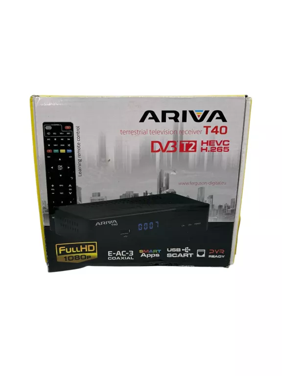 TUNER FERGUSON ARIVA T40 DVB-T2 DOLBY E-AC-3