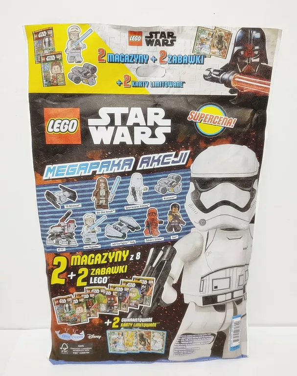 STAR WARS MEGAPAKA AKCJI 2 MAGAZYNY + 2 ZABAWKI LEGO