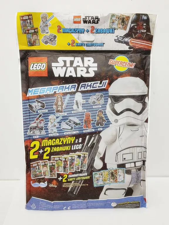STAR WARS MEGAPAKA AKCJI 2 MAGAZYNY + 2 ZABAWKI LEGO