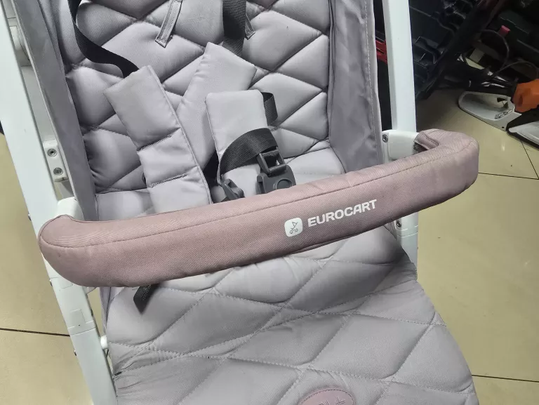 WÓZEK SPACEROWY EURO CART POWDER PINK VOLT PRO