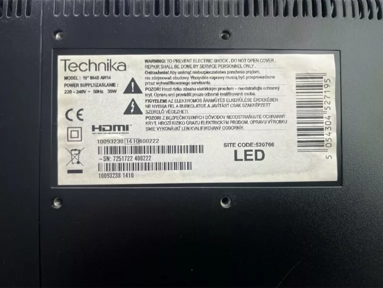 TELEWIZOR 19" TECHNIKA 904BAW14