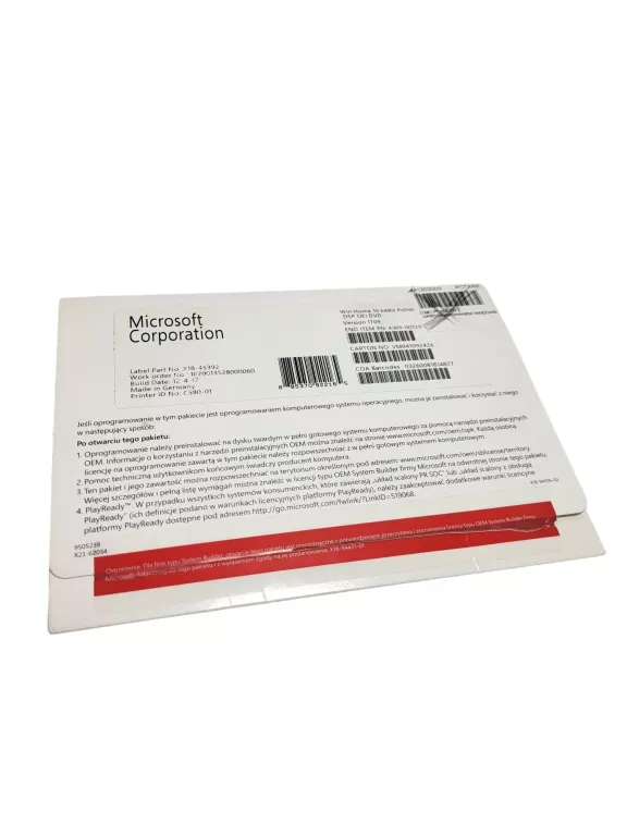 PŁYTA CD Z OPROGRAMOWANIEM WINDOWS 10/64BIT