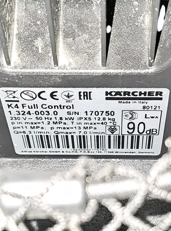 MYJKA CIŚNIENIOWA KARCHER K4 FULL CONTROL ZESTAW!