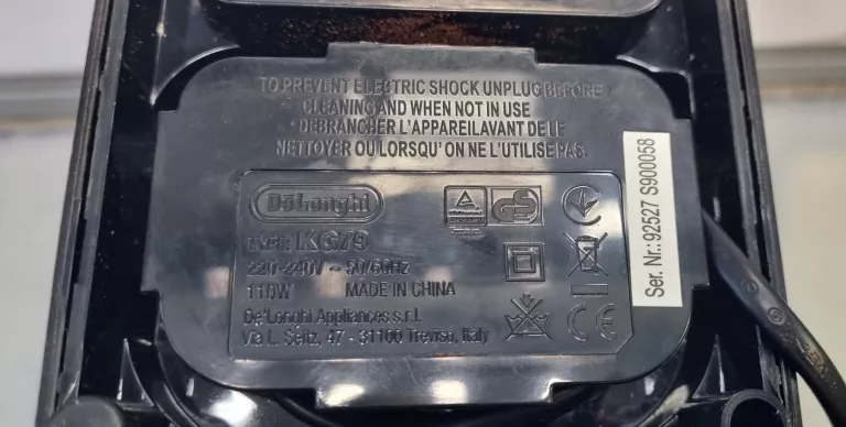 MŁYNEK ELEKTRYCZNY DE'LONGHI KG89 110 W