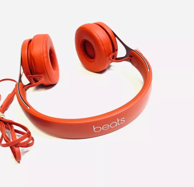 SŁUCHAWKI NAUSZNE APPLE BEATS CZERWONE PRZEWODOWE