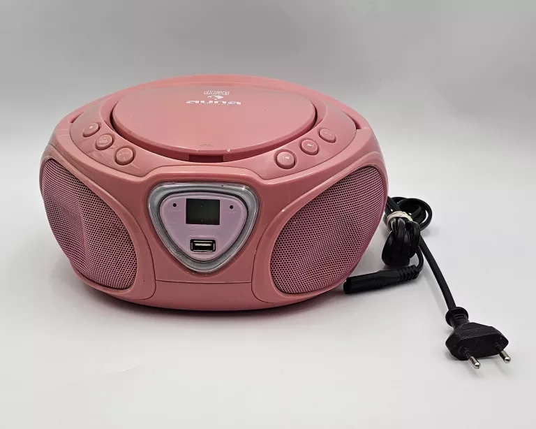 AUNA BOOMBOX WITH CD/MP3/BT RADIO PINK + KABEL ZASILAJACY