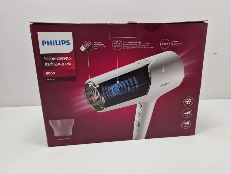 SUSZARKA DO WŁOSÓW PHILIPS 2100W SERIA 5000 BHD500