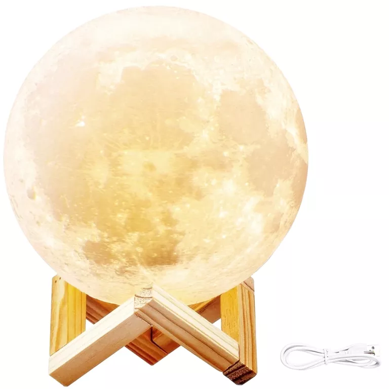 LAMPKA NOCNA ŚWIECĄCY KSIĘŻYC 3D MOON LIGHT