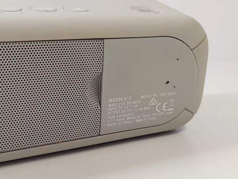 GŁOŚNIK PRZENOŚNY SONY SRS-XB30 SZARY 20 W ZASILACZ