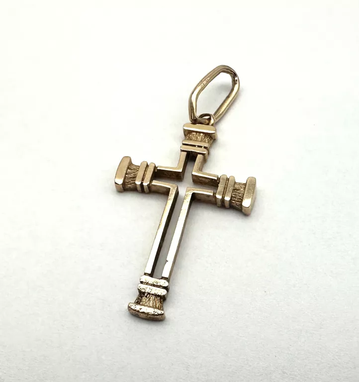 ZŁOTA ZAWIESZKA KRZYŻ KRZYŻYK - 585 - 4,52G - 2X3,5CM