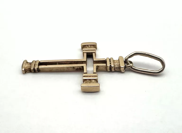ZŁOTA ZAWIESZKA KRZYŻ KRZYŻYK - 585 - 4,52G - 2X3,5CM
